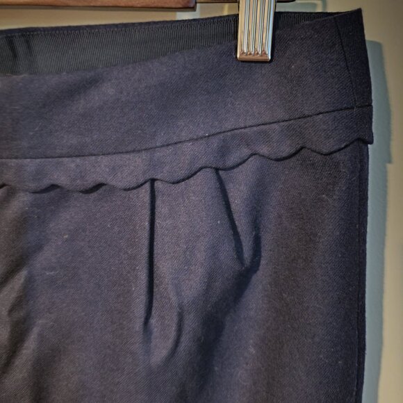 J Crew Navy Wool Mini Skirt SZ 6 - Picture 2 of 5
